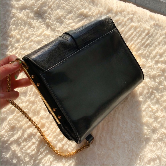 Vince Camuto Leila Black Leather Cross Body Bag - Picture 6 of 9